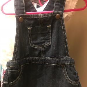 Overall jean skirt